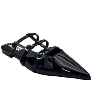 Steve Madden Shatter Mule black patent leather sz 7